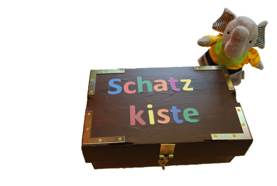 Die Schatzkiste und ein Stofftier